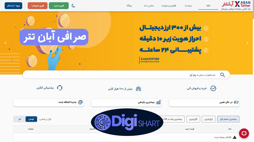 صرافی آبان تتر | دیجی شرط صرافی آبان تتر