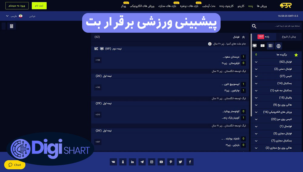 پیشبینی ورزشی برقرار بت | دیجی شرط پیشبینی ورزشی برقرار بت
