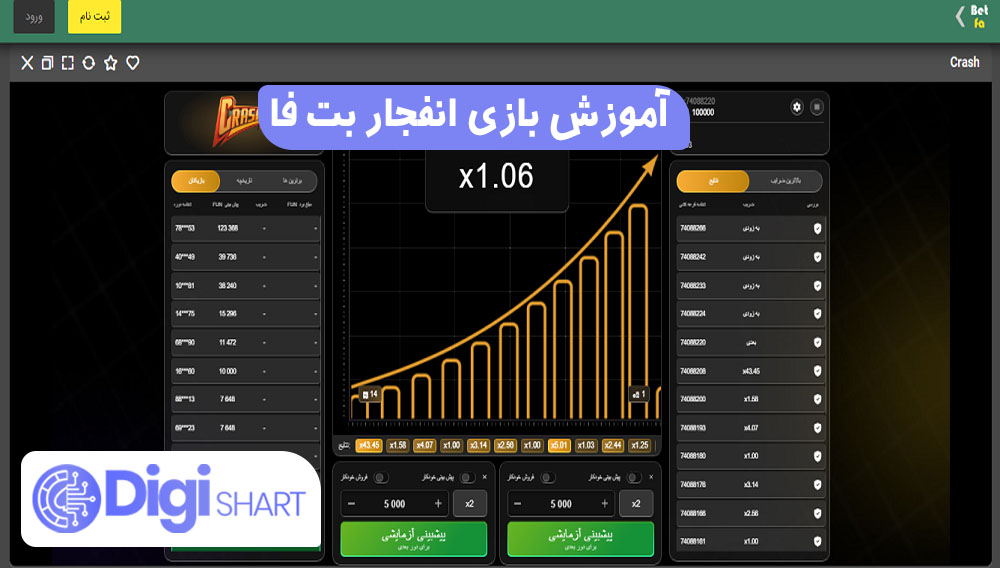 آموزش بازی انفجار بت فا | دیجی شرط آموزش بازی انفجار بت فا