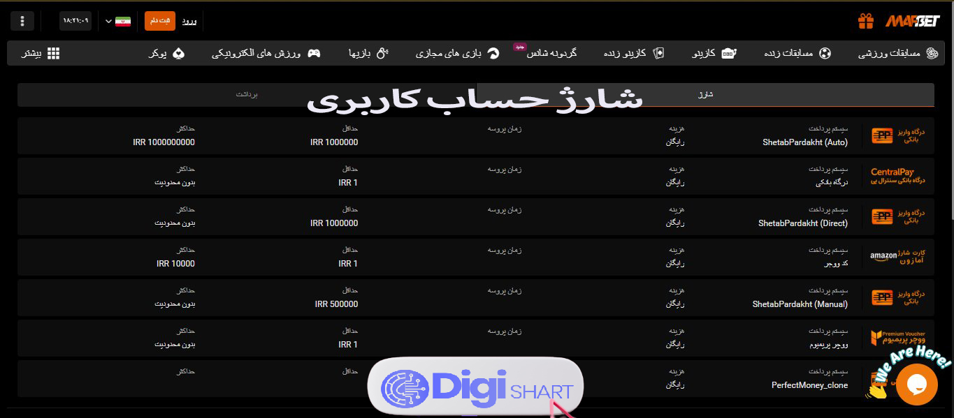 راهنمای استفاده از اپلیکیشن ماف بت | دیجی شرط راهنمای استفاده از اپلیکیشن ماف بت