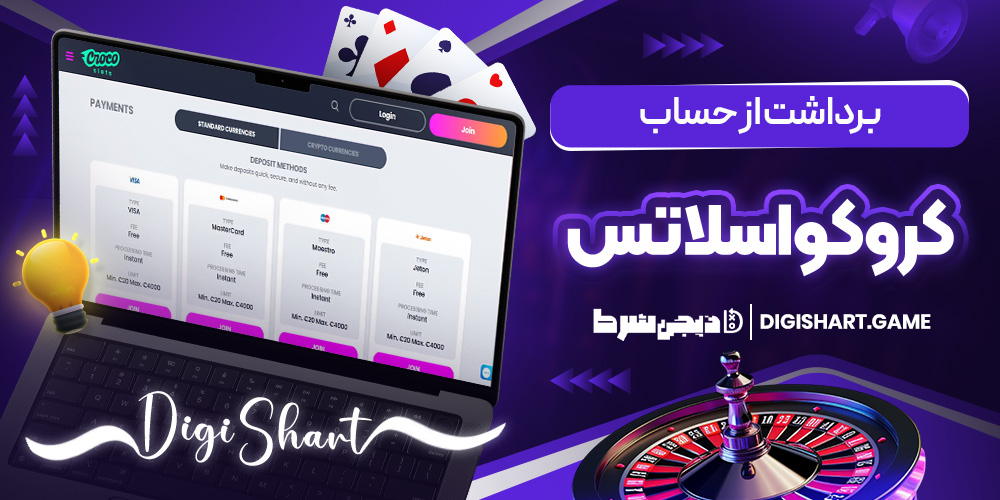 برداشت از حساب کروکواسلاتس | دیجی شرط برداشت از حساب کروکواسلاتس